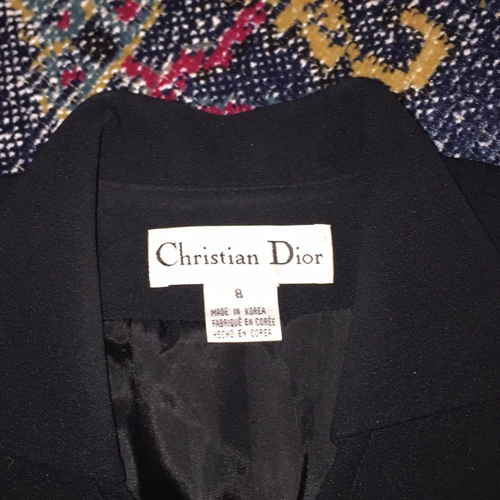 Christian Dior vintage black blazer EUC 8 - Picture 4 of 5
